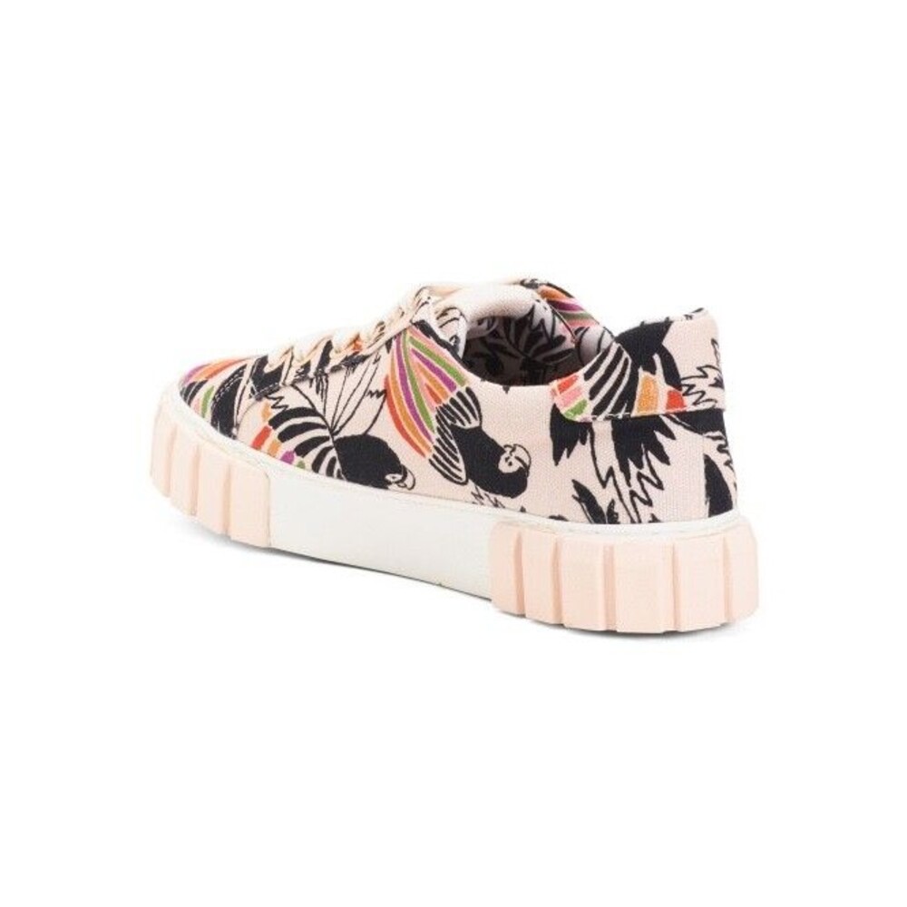 Farm Rio Low Top Platform Sneaker, Women’s 8.5, Birds, New In Box, Retail $160 - Picture 2 of 8